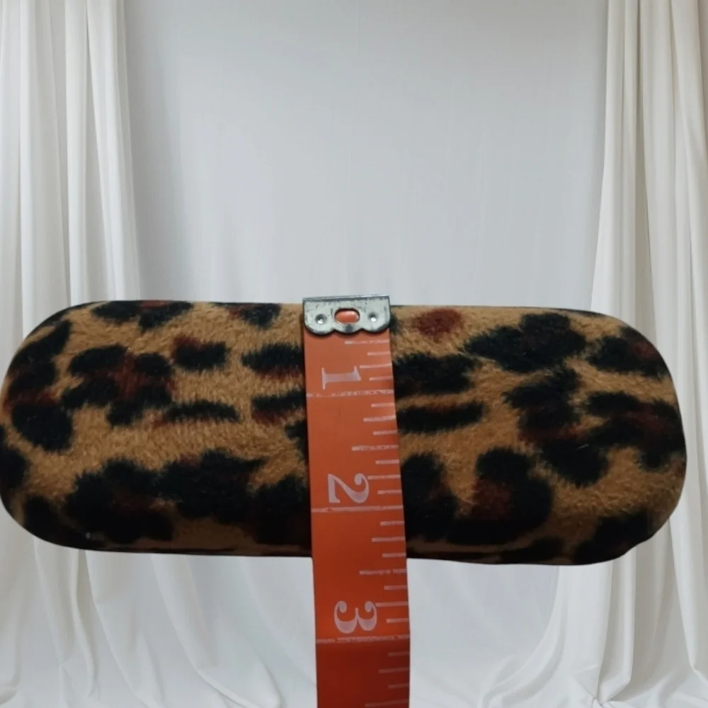 Cheetah Print Eyeglasses Case Brown